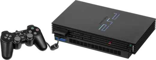 Original PlayStation 2 console with a controller