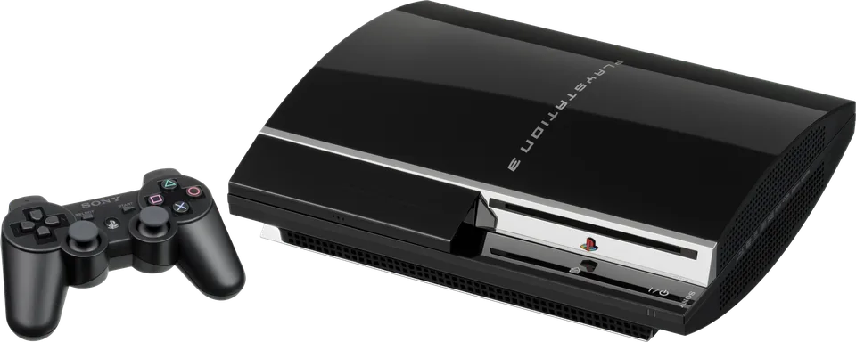 Original PlayStation 3 console with a controller